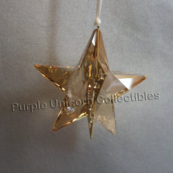 Swarovski Crystal Crystal Pixel Star Ornament ~ Golden Shadow 1140008 - Picture 2 of 5